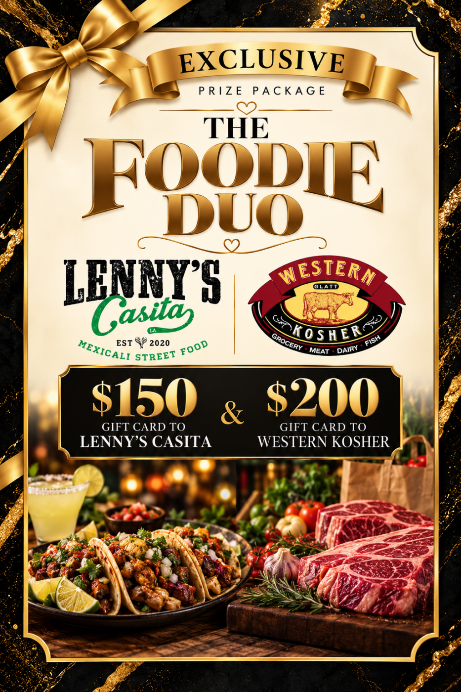 Foodies Bundle auction prize poster