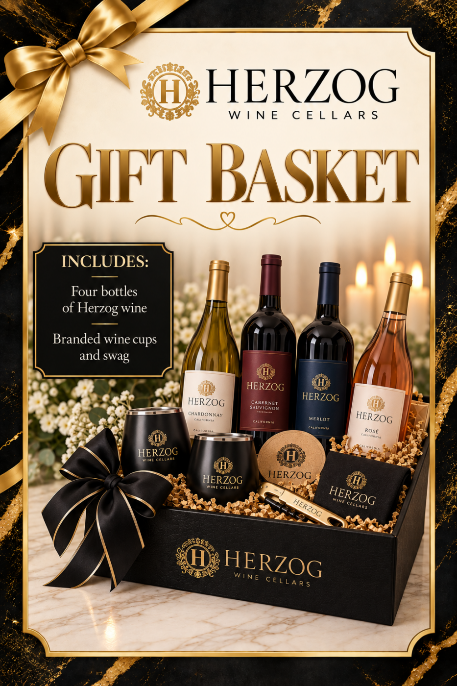 Herzog Wine Package auction prize poster
