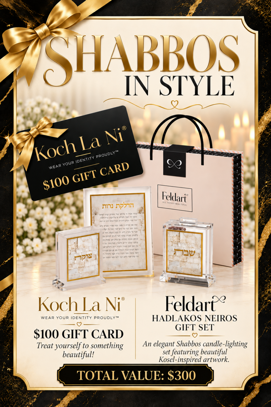 Shabbos in Style auction prize poster